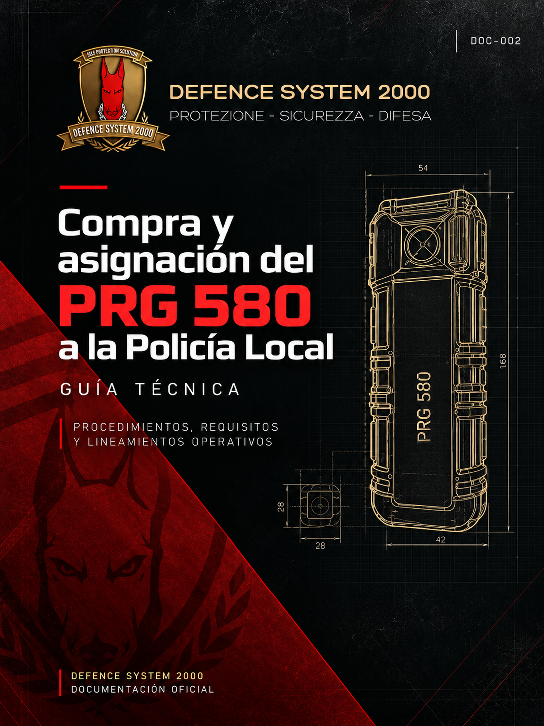 Portada: Compra y asignación del PRG 580 a la Policía Local