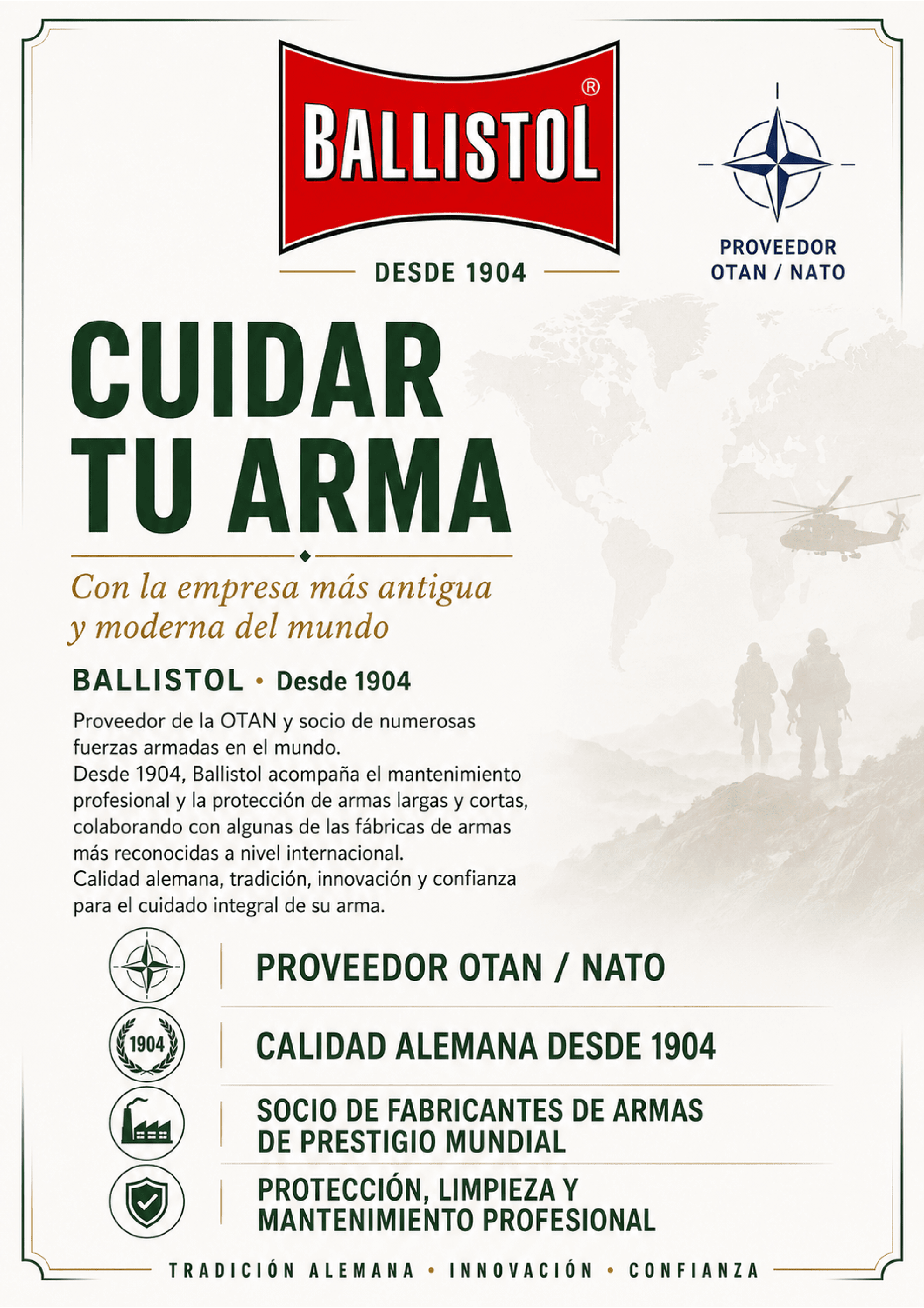 Portada de BALLISTOL · Modo de uso