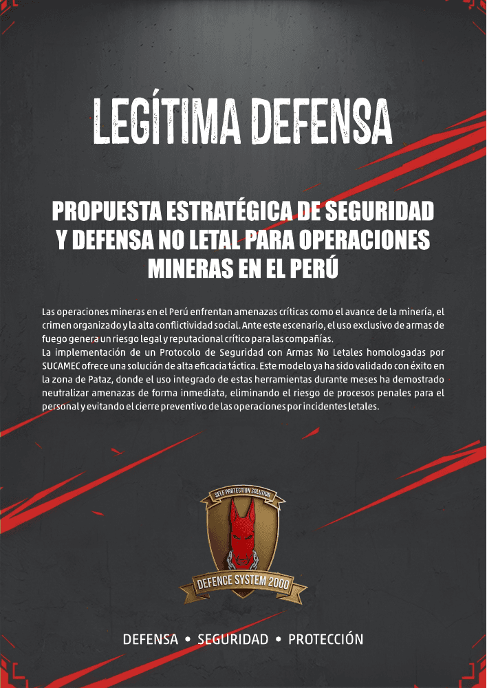 Portada de Minería · Díptico Defence System